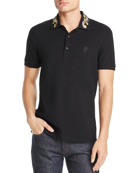 versace polo shirt embroidered|versace men's polo shirt sale.